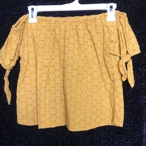 Target off the shoulder crop top